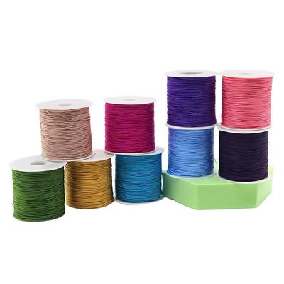 120m 0,8mm Jade Seidenfaden Nylon Chinesische Knotenlinie für Schmuckherstellung und Perlen