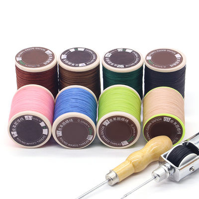 Handstrickerei 420D/3 Garne Zählen Nähgarne für Ledertasche DIY Armbänder 30 Farben