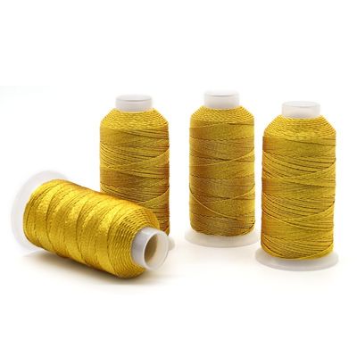 123g 6Ply Gold- und Silberseide Muti-Strängen Stickfaden für Handwerksprojekte