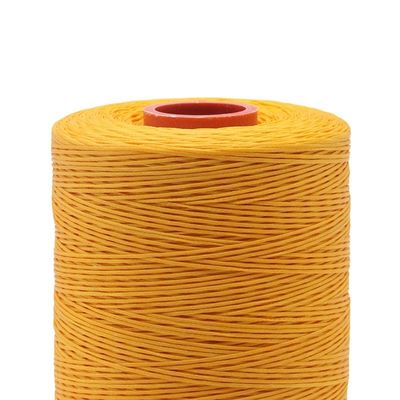 Hohe Festigkeit 100% Polyestergarn Flachgewachster Geflechteter Faden 0,8 mm 1 mm wasserdicht Schwarz