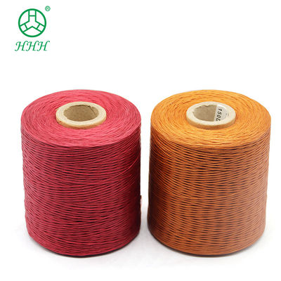 Flachrunder 0,6 mm 0,8 mm 1 mm Polyester geflochtenes Wachsgetreide für Schmuckzubehör