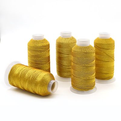 Gold- und Silberseiden-Mehrstrang-Garn DIY Metallgarn-Garn für die Schmuckherstellung