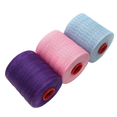 Kangfa 0,8 mm 1,0 mm Hand genähtes Lederfaden Flachwachsfaden Polyester gewachster Nähfaden