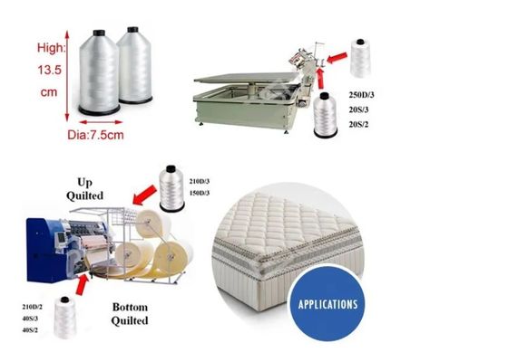 Hohe Festigkeit und hohe Präzision 210D/3 aus 100% Polyestergarn