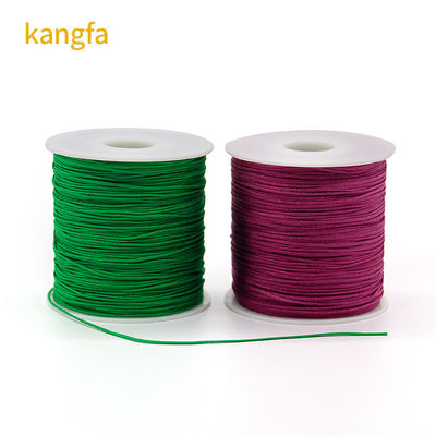 2 Ply Singal Farbe oder Regenbogenfarbe Nylon-Schnur-Garn für chinesische Knoten Macrame Schnur