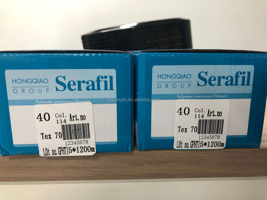 100G Gewicht Dauerhaftes Nähgarn für Tasche und Schuhe 1300Y Länge Tex70 Serafil Polyester