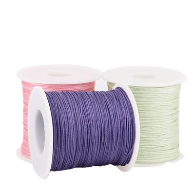 50G 100M/Spool 300M/Spool Farbenfrohe Nylon-Schnur-Dreh für chinesische Macrame-Schnur
