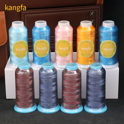 Niedrige Schrumpfung 100% Polyester-Garn für Stickmaschine 5000 Yard 120D/2 720 Farben