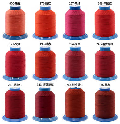 Customized LOGO Hochfestigkeit Polyester UV Nähgarne für Leder Nähen 100G Gewicht