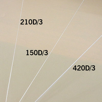 TEX135 Nylon-Garn für Festigkeit und geringe Schrumpfung Rohweiß Nähgarn 420D/3 TKT20
