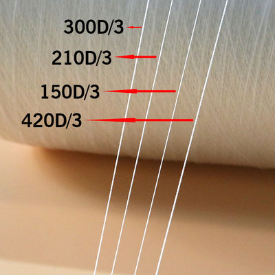 Rohweiß 150D/3 Tex45 TKT60 Polyester Nähgarne mit geringer Schrumpfung und Langlebigkeit