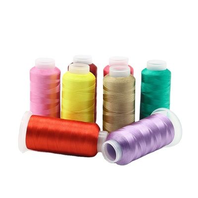 4000 Yard 120D/2 Filament Polyester-Garn für Stickmaschine gefärbte Musterkleidung