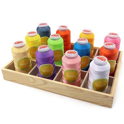 Durchsichtige Kegel 720 Farben 120D/2 Maschinenschmiedegarn 4000y mit hoher Festigkeit