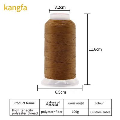 Garn Durchmesser 0,6 mm Boho Kangfa Tex 90 V-92 Weiß UV Polyester Garn 4 Unzen 1 350 yds
