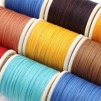 70m Hochspannungs-Polyester-Garn für das Nähen von Leder 0,6mm Garnzählungs-Garn