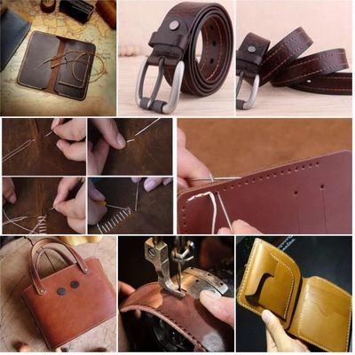 70m Hochspannungs-Polyester-Garn für das Nähen von Leder 0,6mm Garnzählungs-Garn