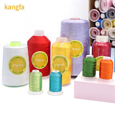 4000 Yard 120D/2 Filament Polyester-Garn für Stickmaschine 720 gefärbte Farben