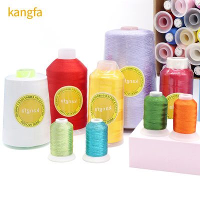 4000 Yard 120D/2 Filament Polyester-Garn für Stickmaschine 720 gefärbte Farben