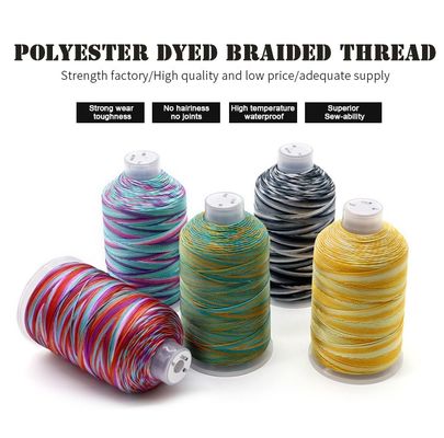 15PLY 250g 40 Farben Mehrfarbiges Geflecht Polyestergarn für Gewebe