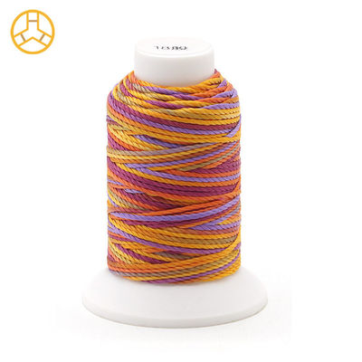 12g 18PLY 40 Farben Lieferung 100% Polyester Mehrfarbiger Nähfaden Polyester Zopf