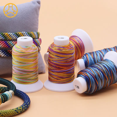 12g 18PLY 40 Farben Lieferung 100% Polyester Mehrfarbiger Nähfaden Polyester Zopf