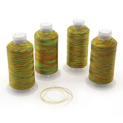 T70 Hochfestigkeit Mehrfarbgarne Regenbogen Nähgarne 210D Garnzahl 240 Farben