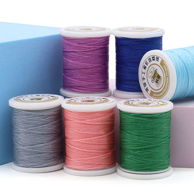Multikolor 50 Meter Wachs Polyester Nähgarne für DIY Werkzeug Hand Nähen 0,8mm