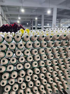 Polyester-Nähtfaden mit hoher Festigkeit Faden für Musterfarben Gewicht/Kegel 450 g