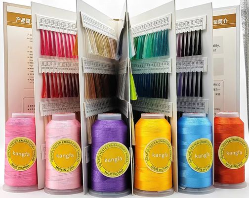 5000m 160g Mercerized Stickfaden für die Stickmaschine 150D/2 100% Polyester
