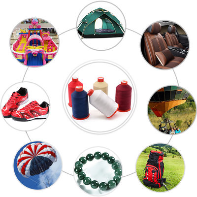 Multikolor 250g Hochfestigkeit gebundene Polyester Nähgarne Tex 70 100% Polyester
