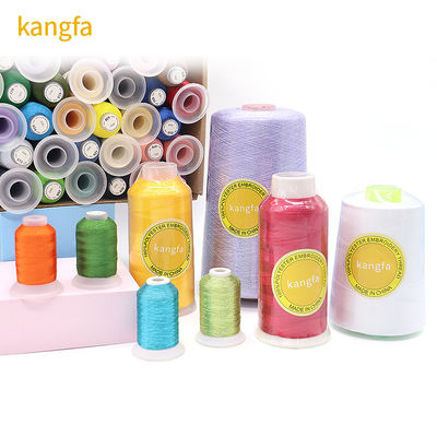 MERCERIZED 5000m 150D/2 100% Polyester-Garn für die Stickmaschine gefärbt Farbe 160g