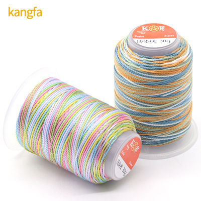 30g 15fach gesponnenes Polyester-Garn für Hochzähligkeit Regenbogen-Weaving Handwerk aus dem Angebot