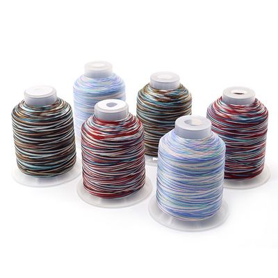 Versorgung mit mehrfarbigem Polyesterdraht 15 Schichten 172 m Länge/Kegel für Regenbogen-Weaving Crafts