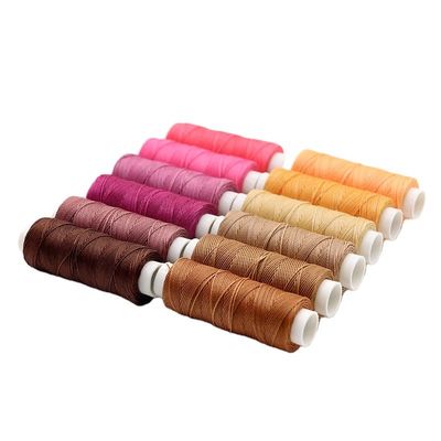 Muster Wachs 12g rundes Wachs Hand genähtes Leder Hochfestigkeits-Polyester-Garn umweltfreundlich