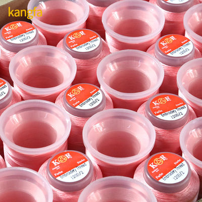 Kangfa Kleinkegel 1000M 40 Farben 100% Polyester Stickfaden professionelle Qualität