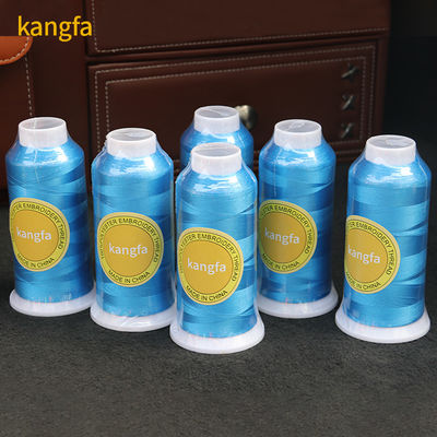 100% Polyester Kangfa Verkauf Farbseiden-Stickfaden 120D/2 MERZERIZIERT