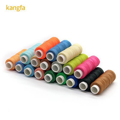 Hand genähtes Leder 9stückiges rundes Wachsgetreide 12g 100% Polyester Nähgarn Spundgarn