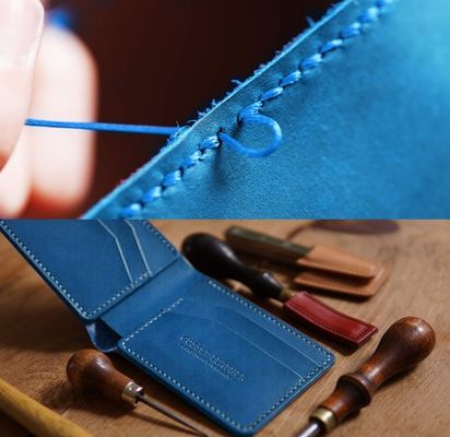 300D/16 Nachhaltiges Polyester Wachs gebundenes Geflechtetes Garn für Ledernaht 1.2MM