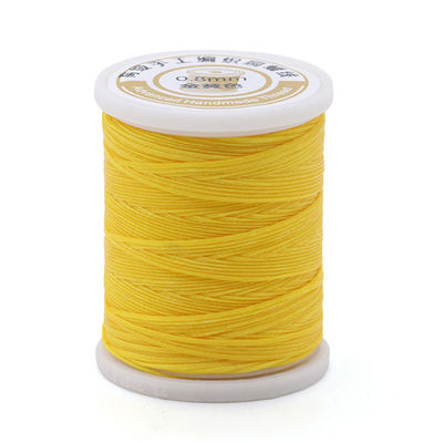 Polyester/ Wachsmaterial Hand genähtes Lederfaden 0,8 mm Flachwachsfaden 50 m