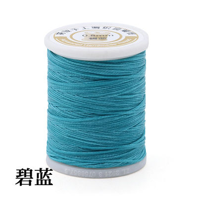 Gewebe 100% Polyester Flachwachs Hand genäht Leder gewachst Hochfestigkeit Polyester Nähgarne 0,8mm 150D