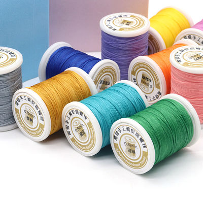 High Tenacity Leather Sewing Waxed Thread Set von 12 0,8 mm Wachsfäden für DIY Leather Craft