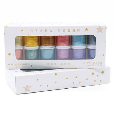 High Tenacity Leather Sewing Waxed Thread Set von 12 0,8 mm Wachsfäden für DIY Leather Craft