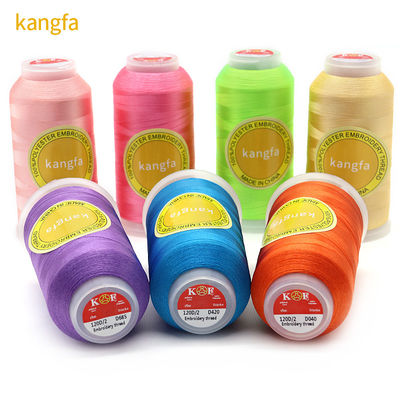 5000 Yard Polyester Stickfaden für Stickmaschine Niedrige Schrumpfung und Stärke