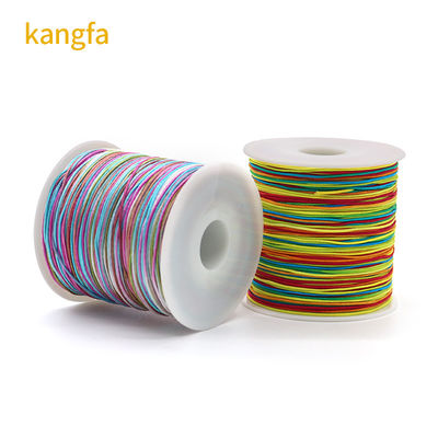 Singal oder Regenbogenfarbe 0,8mm Nylonseile für DIY Schmuckzubehör Direktlieferung