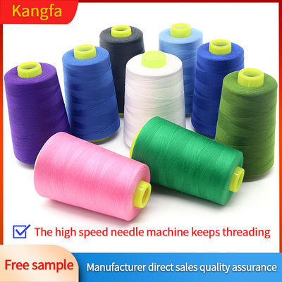 Niedriges MOQ 40/2 5000yds Färbtes 100% Polyester Nähgarn Mh-Garn für die Nähmaschine