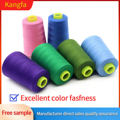 Niedriges MOQ 40/2 5000yds Färbtes 100% Polyester Nähgarn Mh-Garn für die Nähmaschine
