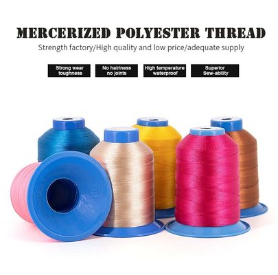 Tex70 80 90 Hochfestigkeits-Polyester-Nähtfaden für das Nähen von Leder 0,35 mm Durchmesser