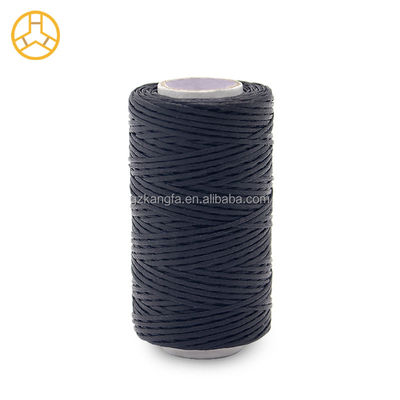 Schwarz 50m 100% Polyester 150D Hand genähtes Leder Flachwachsgetreide mit gefärbtem Muster