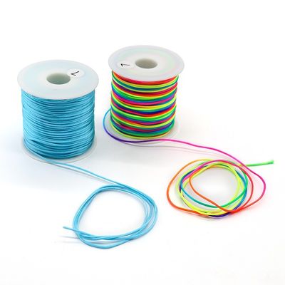 DIY-Armbandfindungen aus koreanischem Wachs-Baumwollseil mit Seidenfaden und Jade-Perlen