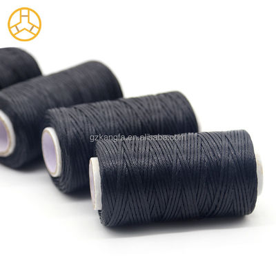 Schwarz 50m 100% Polyester 150D Hand genähtes Leder Flachwachsgetreide mit gefärbtem Muster